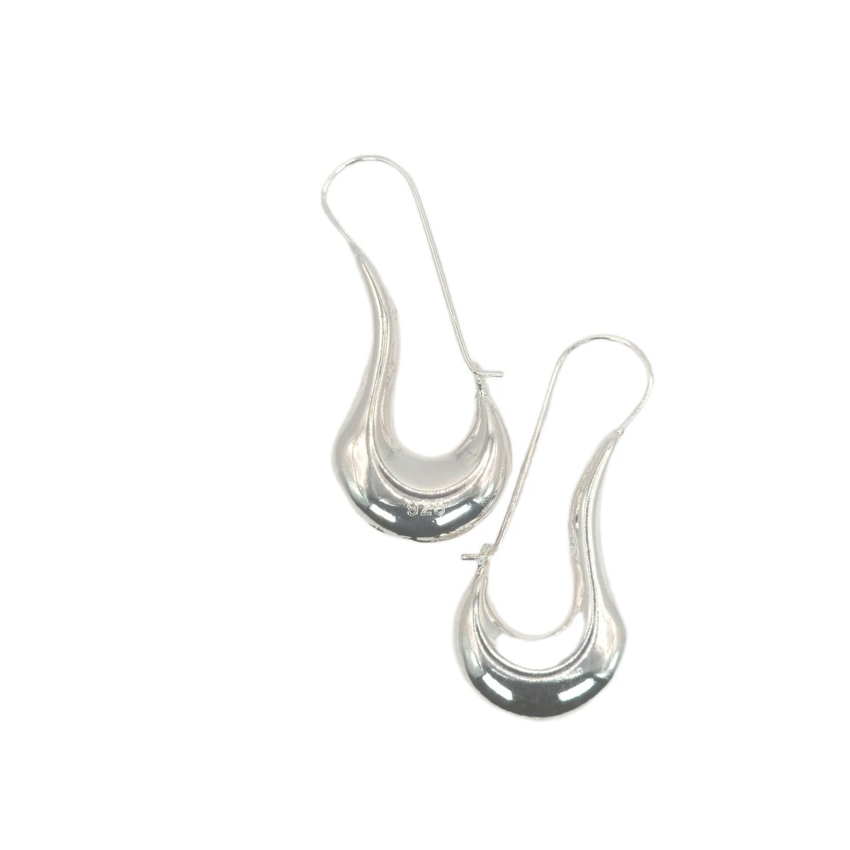 Aretes de Plata Forma de U